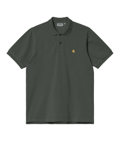 CARHARTT CHASE PIQUE POLO ICY THYME / GOLD