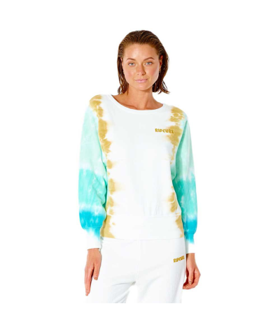 RIP CURL W SUN DRENCHED CREW TURQUOISE