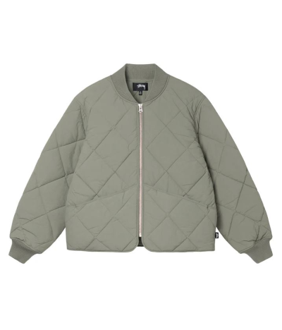 STUSSY CHAQUETA DICE QUILTED LINER JACKET OLIVE