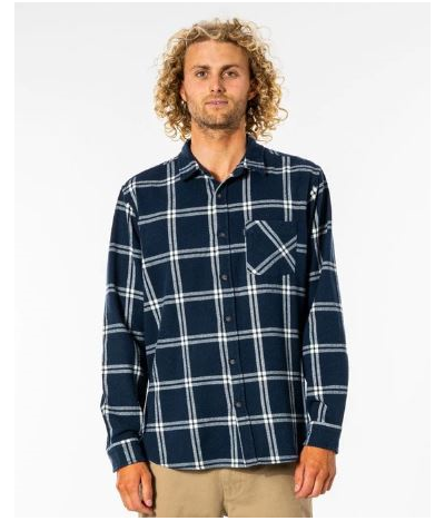 Camisa Rip Curl Checked In Flannel - Navy