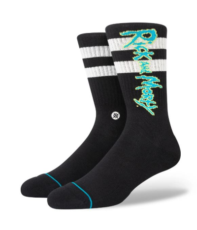 STANCE RICK AND MORTY CREW SOCK BLACK