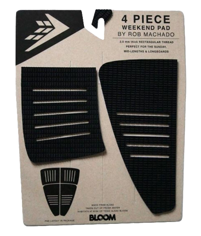 FIREWIRE WEEKEND PAD THIN 4 PIECE TRACTION BLACK