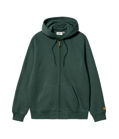 CARHARTT WIP SUDADERA HOODED CHASE DISCOVERY GREEN / GOLD