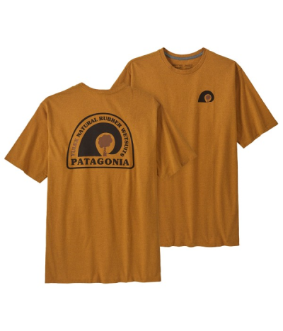 Camiseta de manga corta Patagonia Rubber Tree Mark Responsibili-Tee Dried Mango