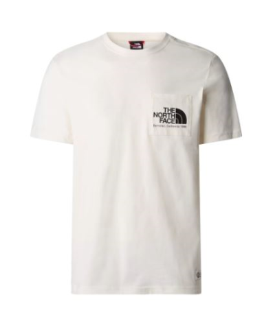 Camiseta de manga corta con bolsillo en el pecho para hombre The North Face Berkeley California Tee Gardenia White