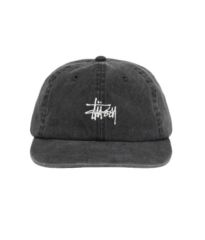 Gorra Stüssy Washed Stock Low Pro Cap Charcoal
