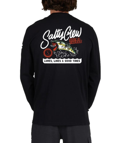 Camiseta de manga larga Salty Crew Castoff Premium en Negro