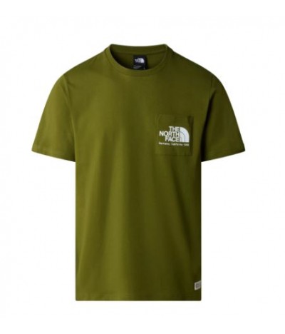 THE NORTH FACE BERKELEY CALIFORNIA POCKET TEE FOREST OLIVE