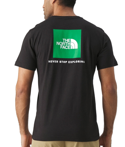 Camiseta de manga corta para hombre The North Face SS Red Box Tee TNF Black Optic Emerald