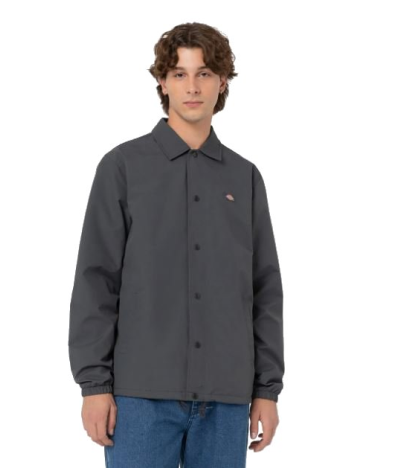 DICKIES OAKPORT COACH JACKET CHARCOAL GREY