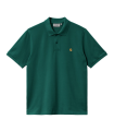 CARHARTT WIP CHASE PIQUE POLO CHERVIL GOLD
