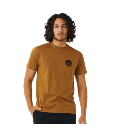 RIP CURL CAMISETA WETSUIT ICON TEE WASHED GOLD