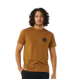 RIP CURL CAMISETA WETSUIT ICON TEE WASHED GOLD