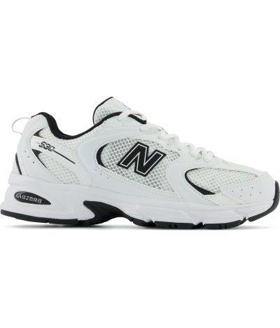 Zapatillas New Balance 530 Blancas con el logo NB en Negro