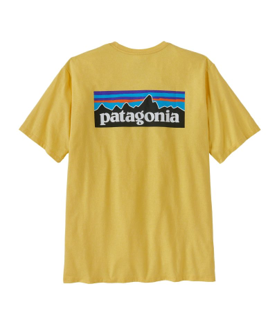 Camiseta de manga corta Patagonia P-6 Logo Responsibili-Tee Milled Yellow