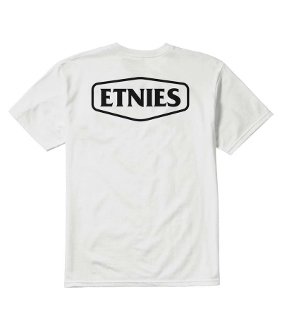 Camiseta de manga corta Etnies Dystopia Font Tee White espalda