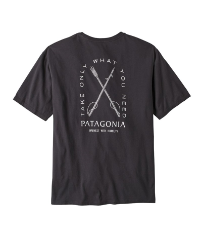 Camiseta Patagonia CTA Orgánica - Humble Harvest Ink Black