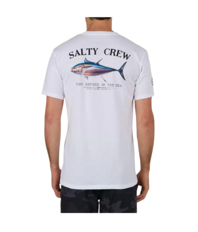 Camiseta Salty Crew Big Blue Premium Tee Blanca