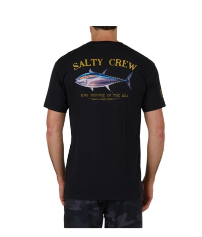 Camiseta Salty Crew Big Blue Premium Tee Negra