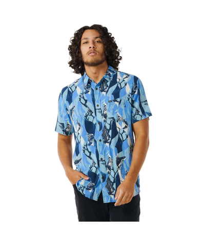 RIP CURL CAMISA PARTY PACK SHIRT BLUE YONDER