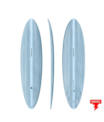 Tabla de surf Thunderbolt MID6 Versión Mini y Mig Length Light Blue