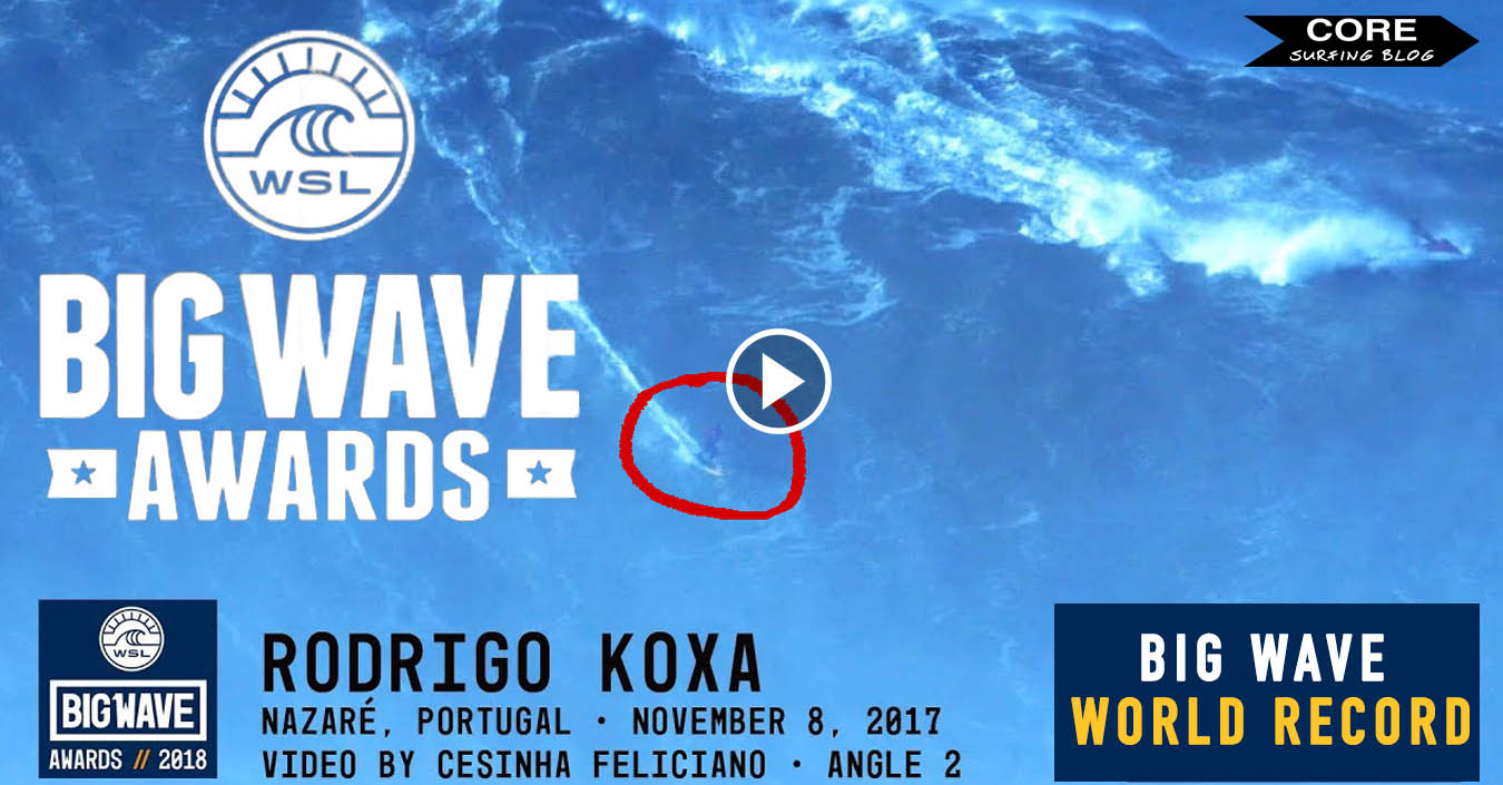 RECORD MUNDO OLA MAS GRANDE BIG WAVE AWARDS 2018 CORE SURFING BLOG SURF