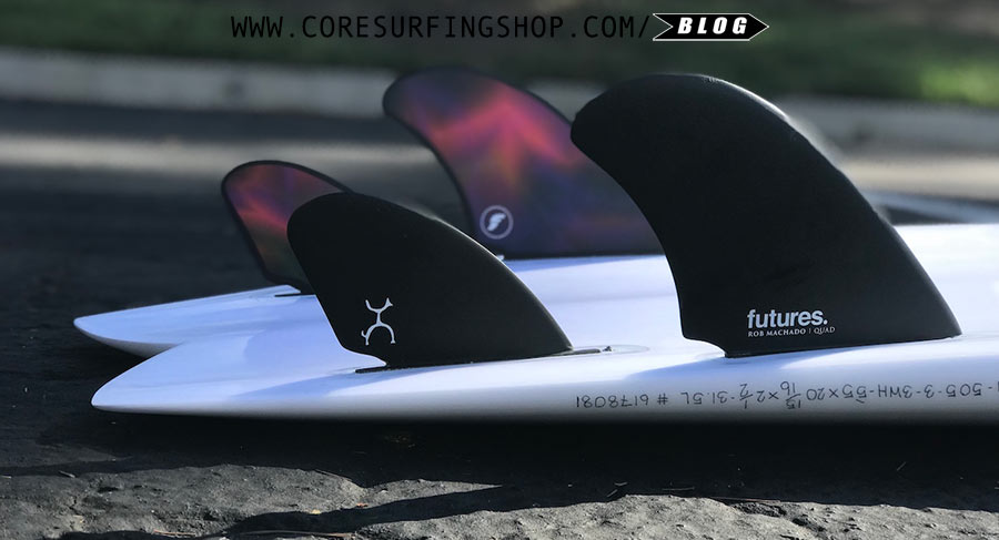 Kinetik Racing B hierros Carbo Tune XS-S Aleta FCS Púrpura Tabla de Surf-Juego de 3PCS