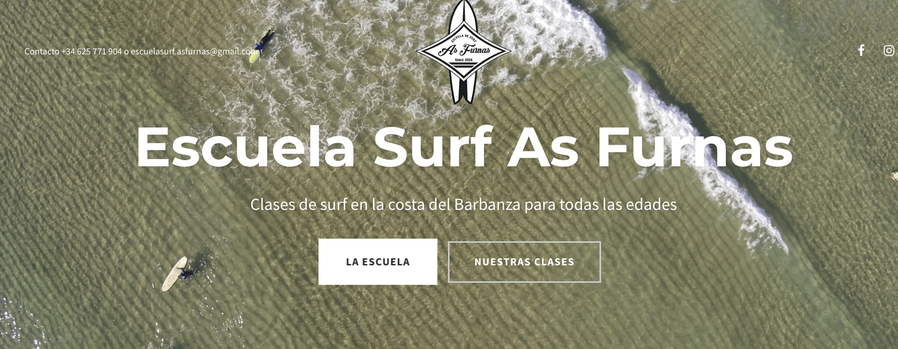 escuelas de surf en Galicia as furnas rio sieira porto do son
