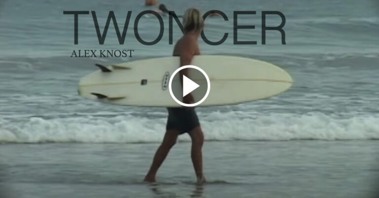 alex knost surf video twoncer mezcla de twin fin y bonzer mid length con surf retro