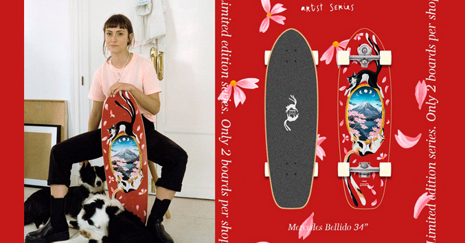 Yow SurfSkate Artist Series: serie limitada Mercedes Bellido