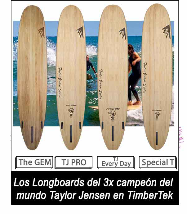 tablas de surf longboard de madera firewire