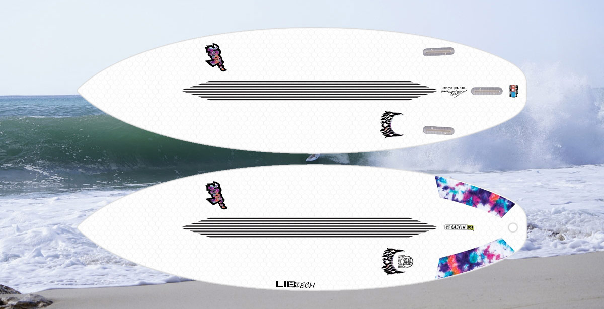 Tabla de surf de Mason Ho lost x Lib tech surf Little wing
