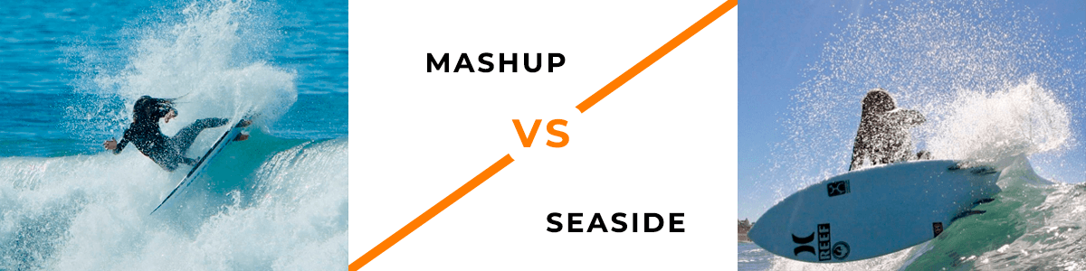 Comparativa de tablas de surf firewire Mashup Vs seaside