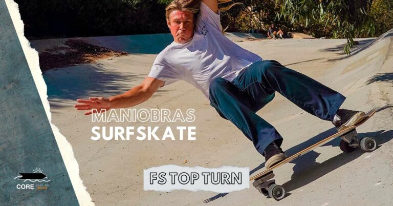 aprender maniobras de surfskate: giro de frontside y bottom turn