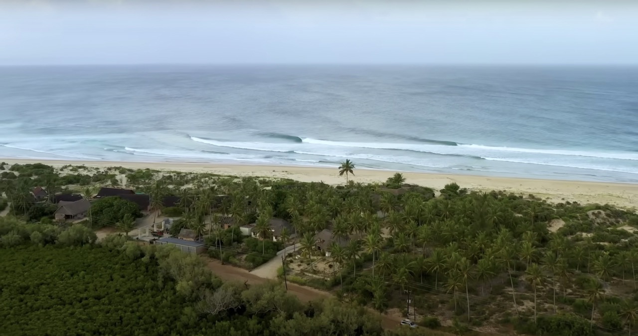 surf en Mozambique right hand point break 
